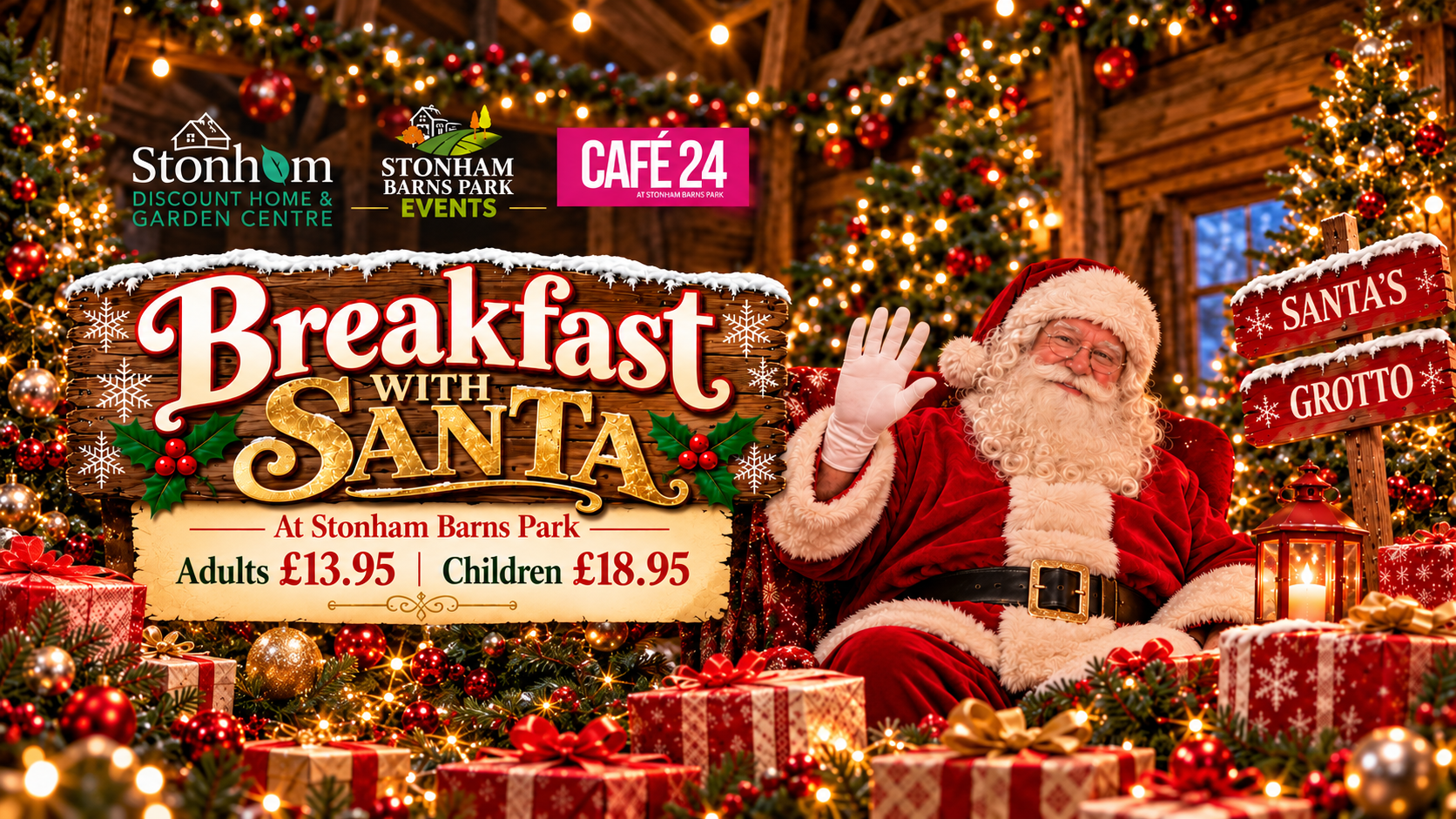 Breakfast with Santa at Stonham Barns Park
